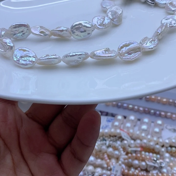 颈饰合金淡水珍珠3