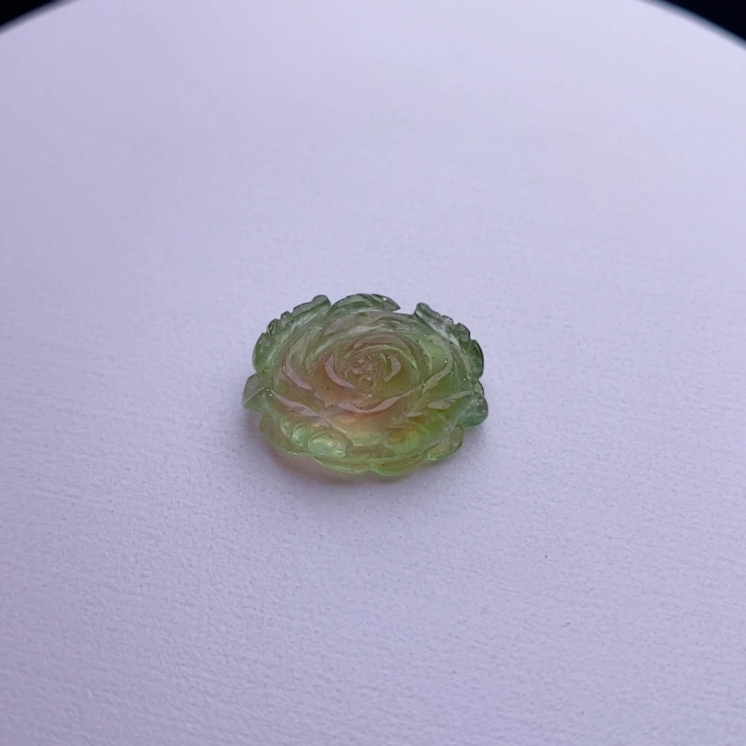 颈饰未镶嵌碧玺牡丹花吊坠yy