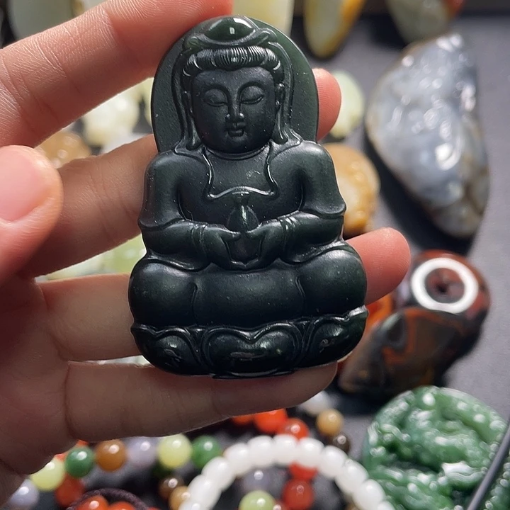 和田玉未镶嵌颈饰