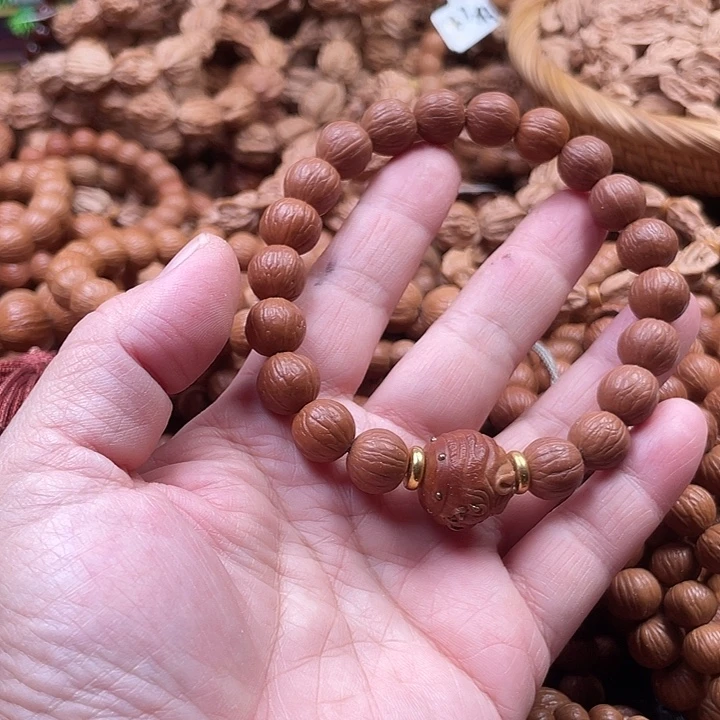 手串猴头核桃1.1同尺聚宝盆自然泛油