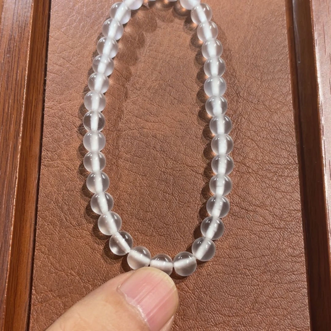 未镶嵌圆珠手串石英质玉