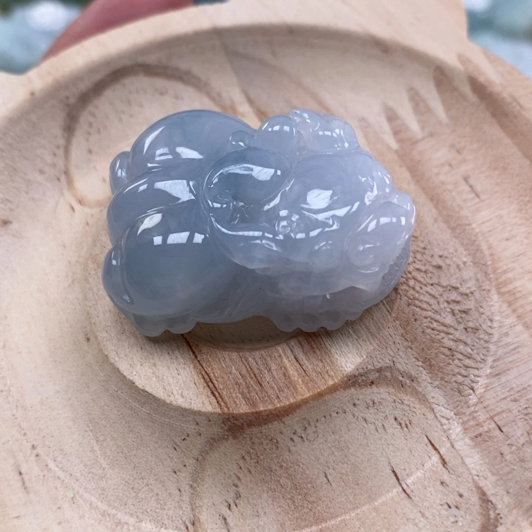 颈饰未镶嵌翡翠Man口含珠如意貔貅吊坠