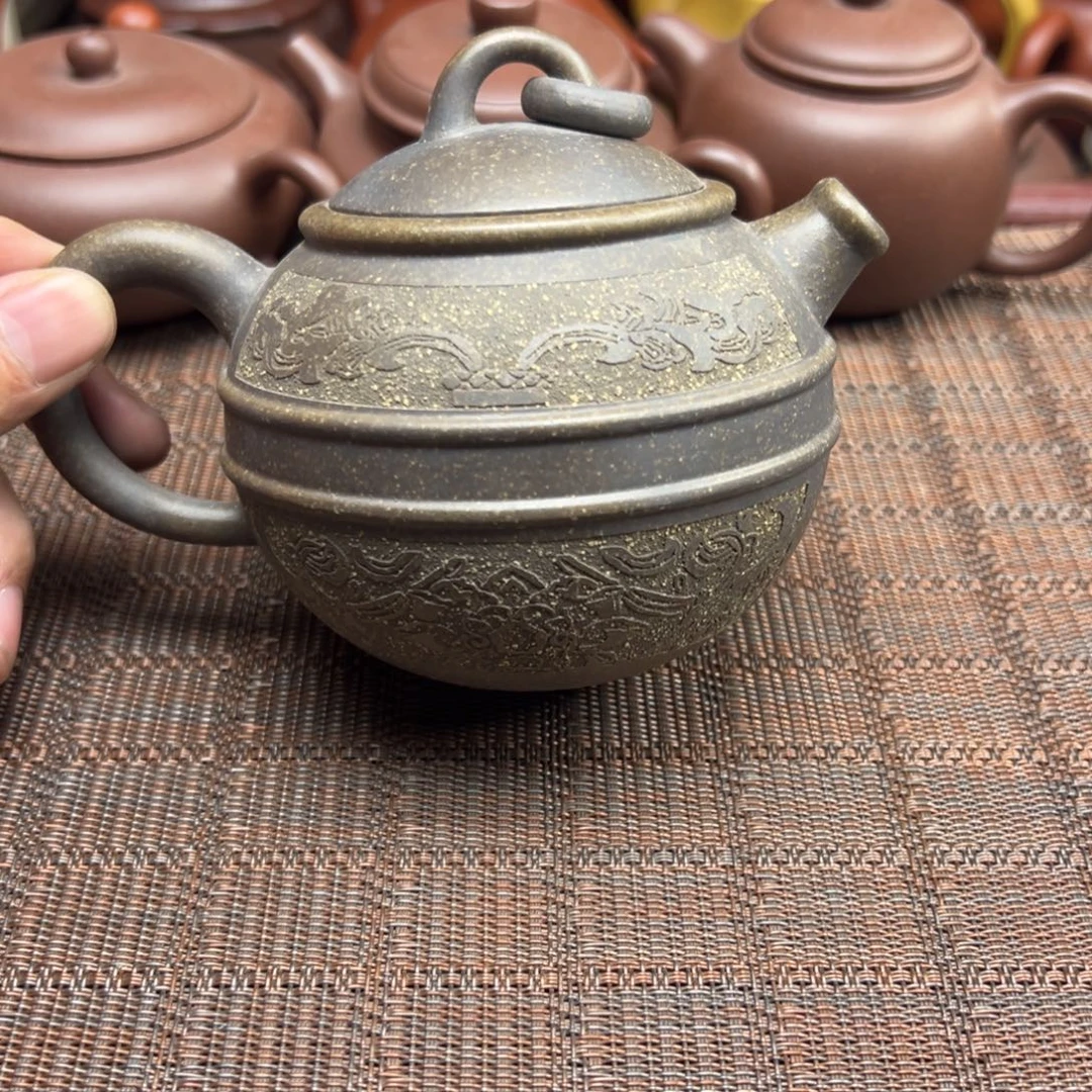 紫砂茶壶宜兴原矿紫砂壶300毫升容量