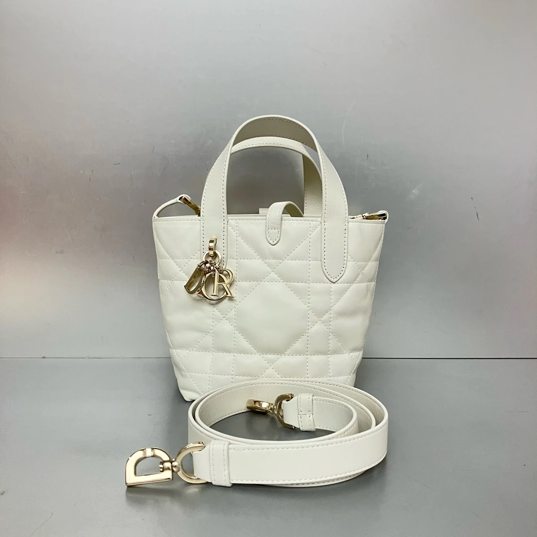 99新 DIOR/迪奥 迪奥 奶白色Toujours mini竖版 99新