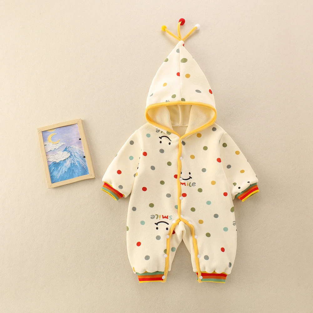 男宝宝爬服3月女婴儿外出连体衣洋气衣服秋冬哈衣包屁衣6秋季卫衣