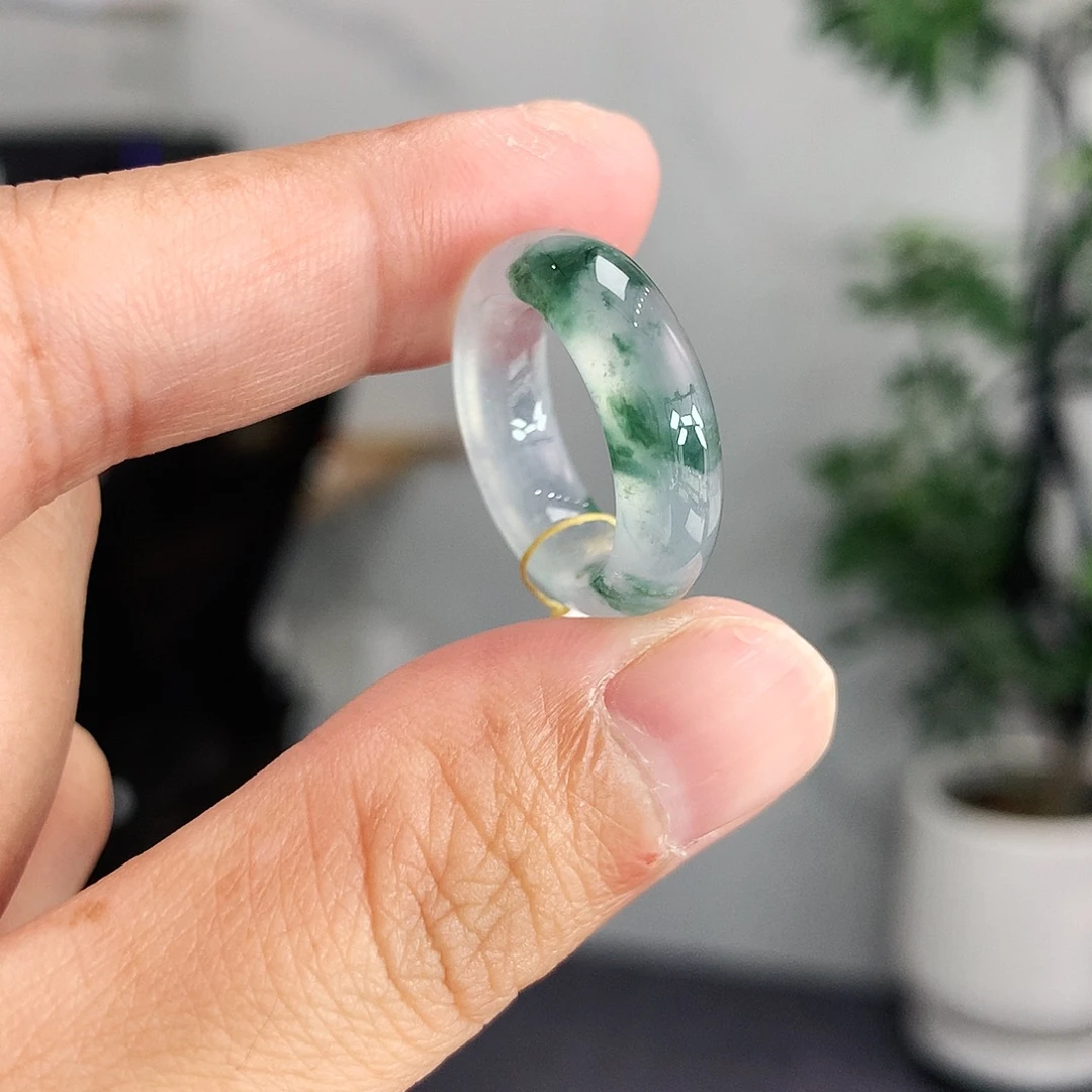 翡翠未镶嵌戒指8号