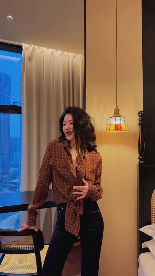 MIRROR 【涛姐精选】重磅22姆真丝铜钱币衬衫