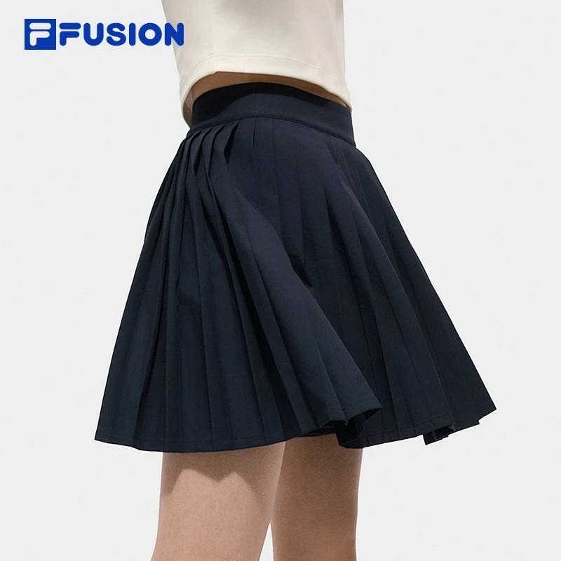FILA斐乐女士运动短裙休闲跑步网球百褶裤裙半身裙夏季T11W535803