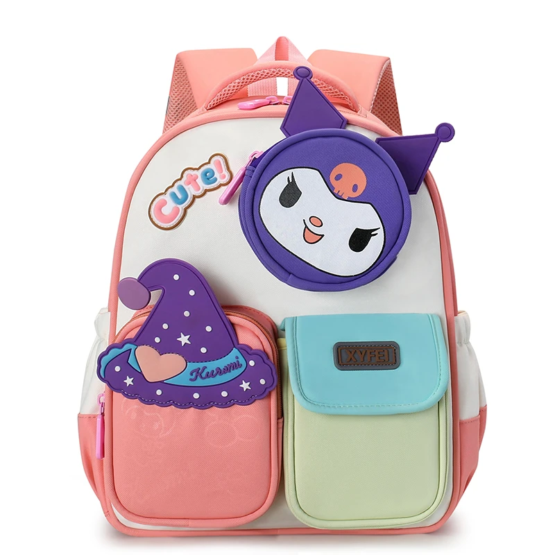 书包幼儿园小中大班女孩3-6岁公主可爱库洛米双肩包男童防水背包