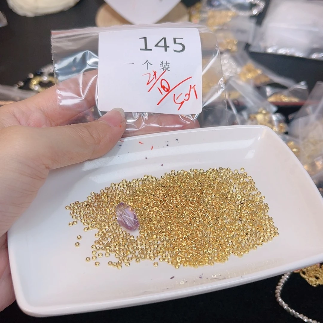 紫晶珠宝半成品银S925镀金镶嵌145