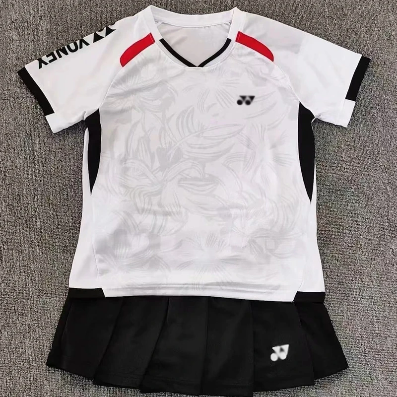 羽毛球服男女款情侣套装宽松运动吸汗透气健身跑步短裤纯色经典款