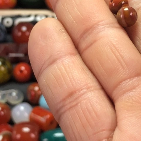 玛瑙/玉髓颈饰未镶嵌平*果