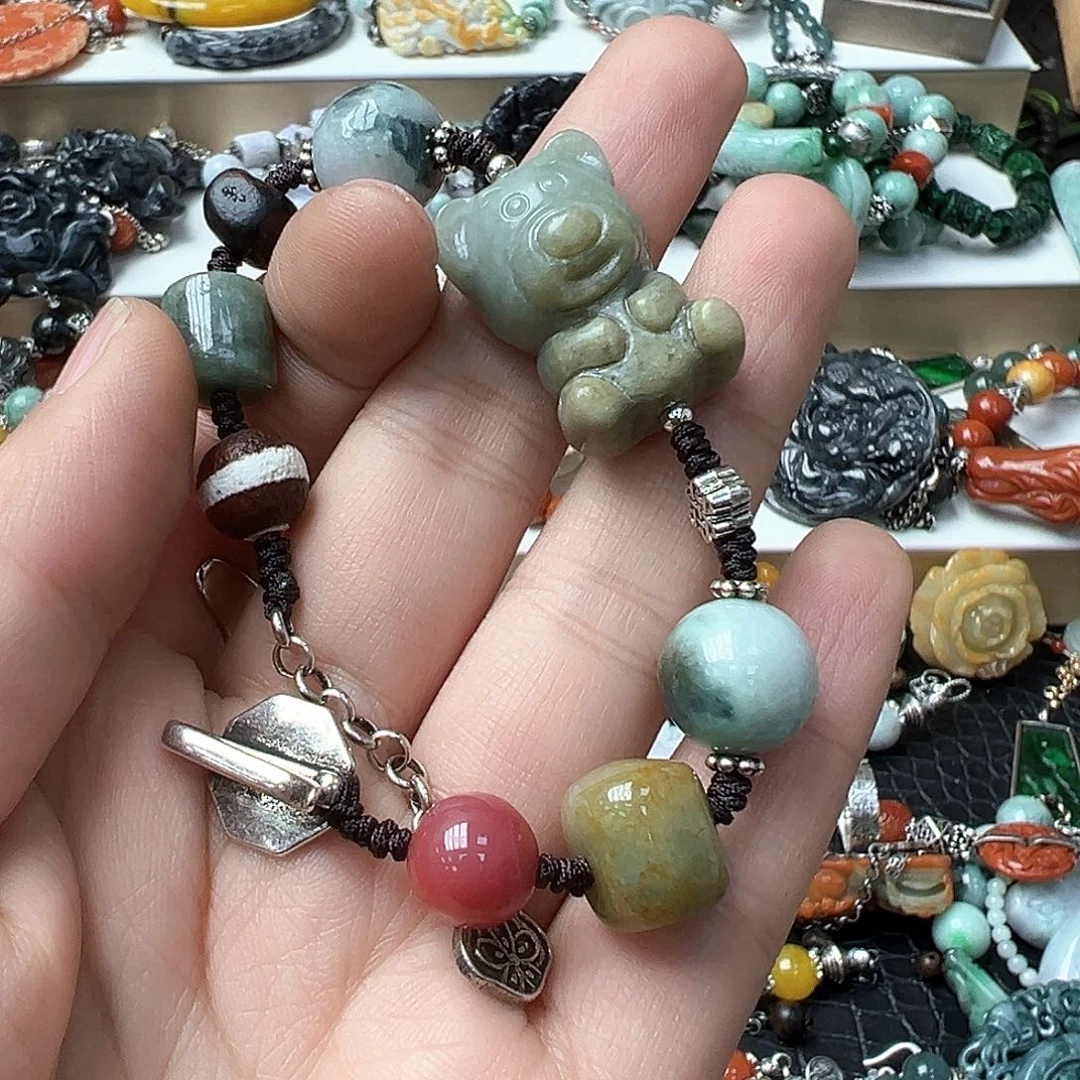 翡翠戒指未镶嵌炸