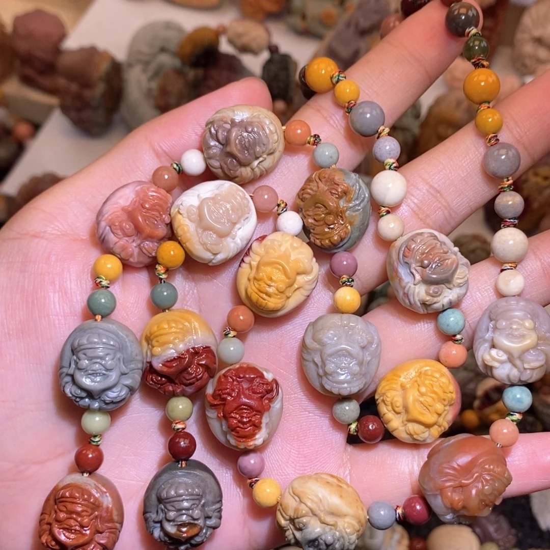 石英质玉（阿拉善玉）手串未镶嵌