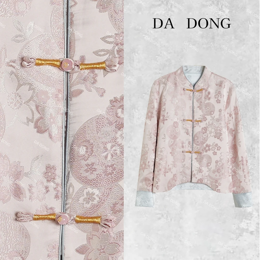 明月时光--新中式国风气质时尚百搭休闲复古长袖提花双面双穿外套