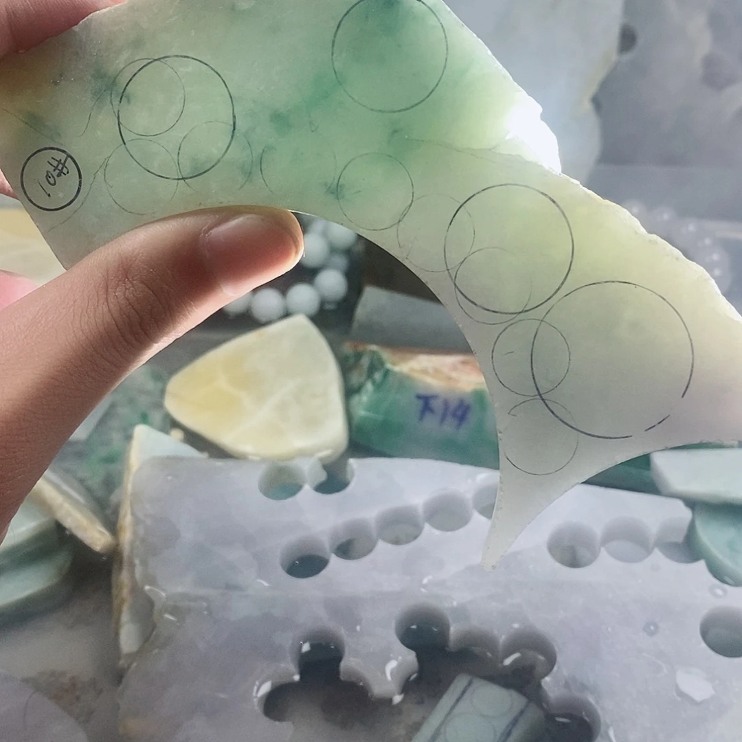 翡翠散珠天然缅甸翡翠a货39