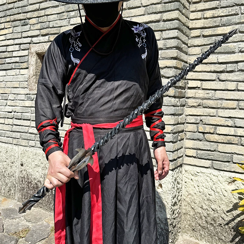 裂空雷公鞭申公豹降龙打神鞭哪吒影视周边收藏不锈钢亢龙锏未开刃