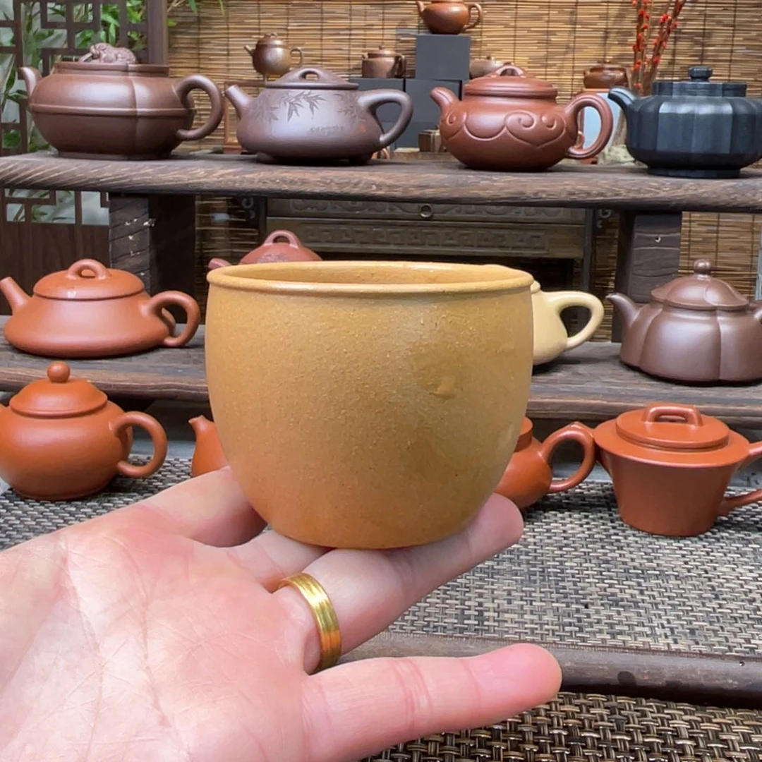 紫砂茶壶宜兴原矿紫砂手工制110