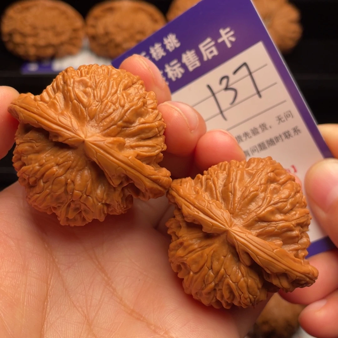 把件文玩核桃白狮子44加