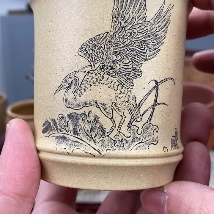 紫砂茶杯宜兴紫砂主人杯