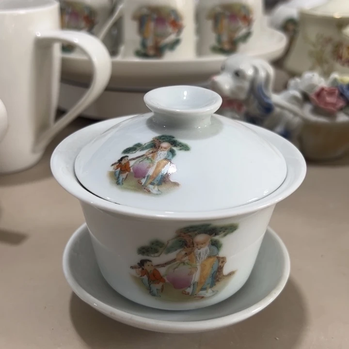 瓷片陶瓷制品盖碗