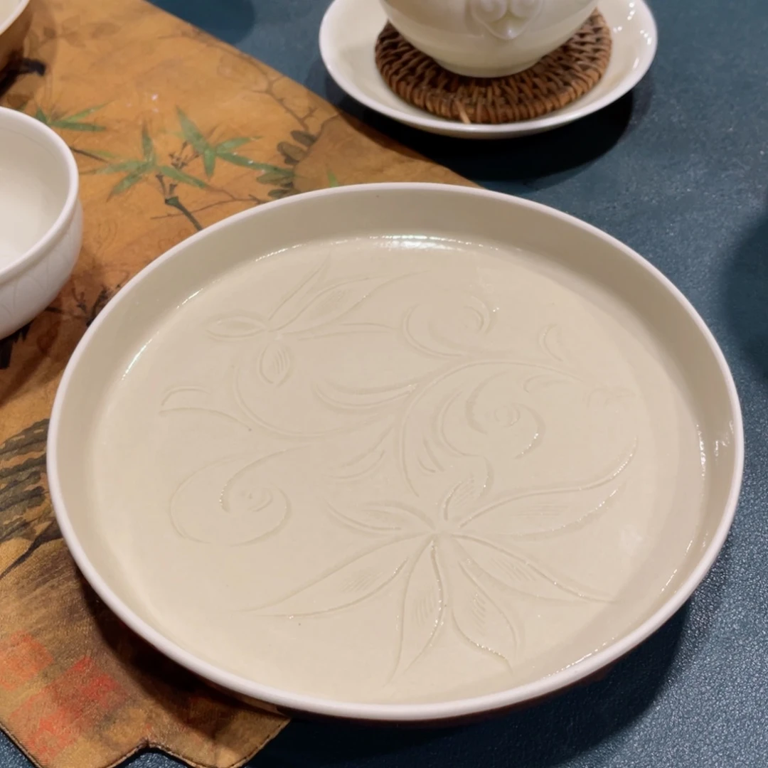 杯羰复古复烧紫白釉微瑕无礼盒