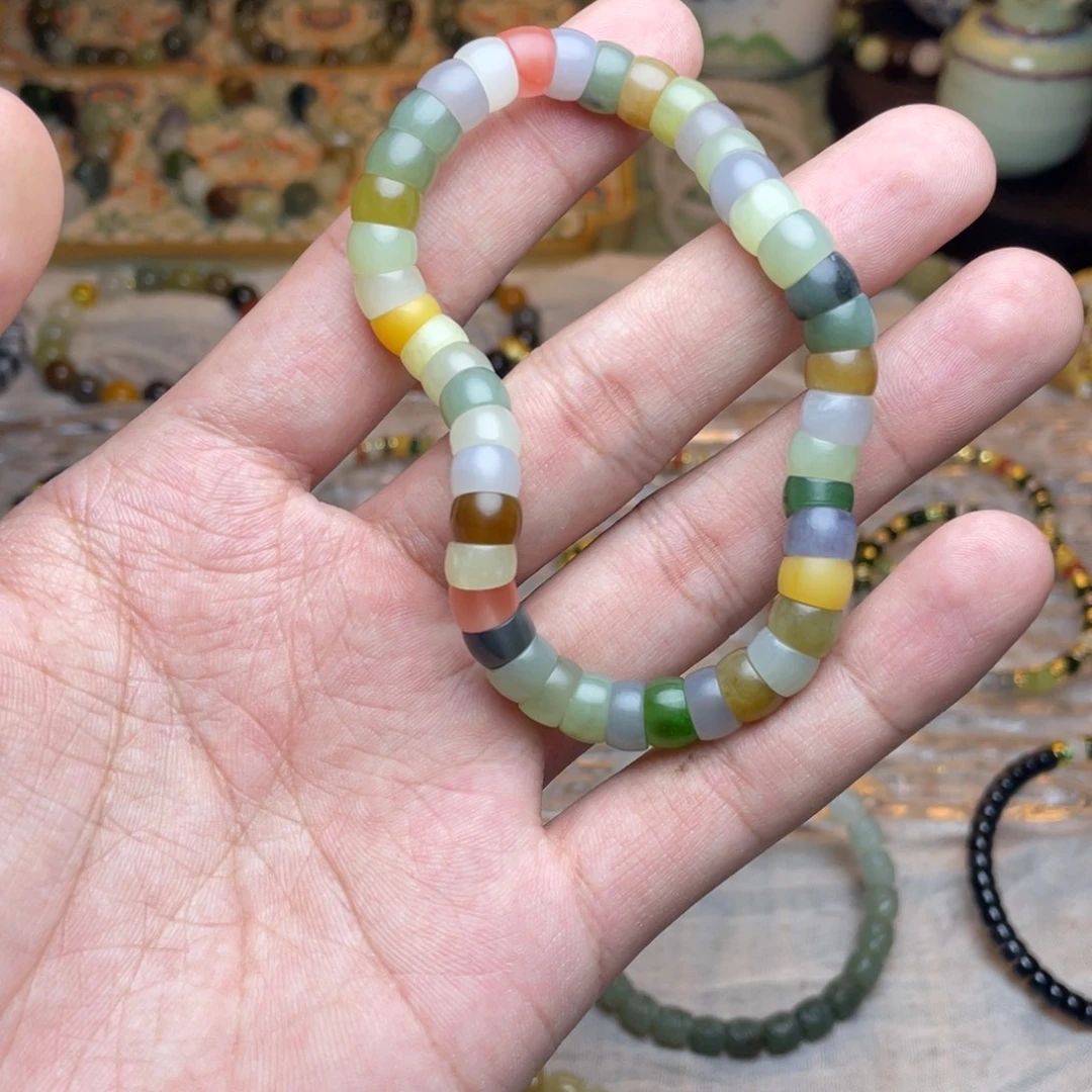 和田玉未镶嵌手链