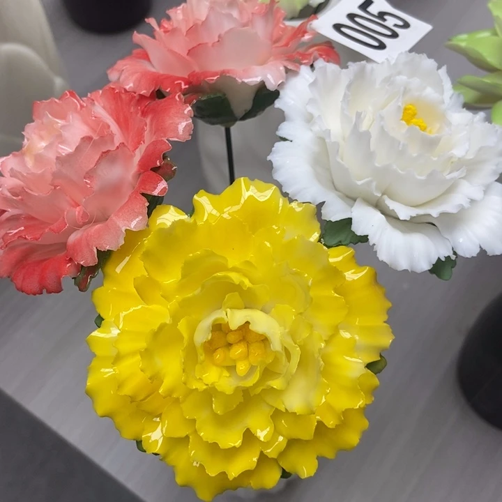 陶瓷手工制作陶瓷花