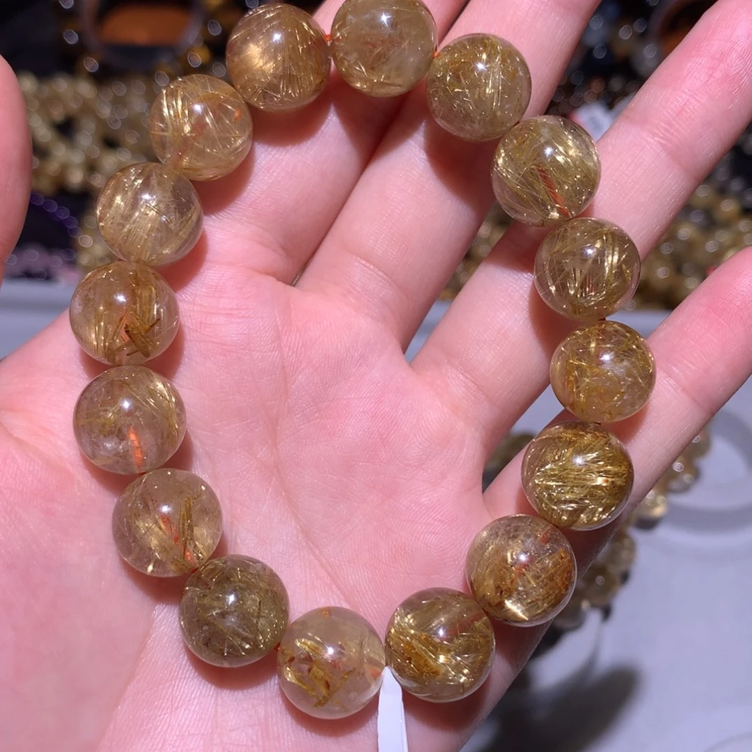 水晶手链未镶嵌金发晶13m