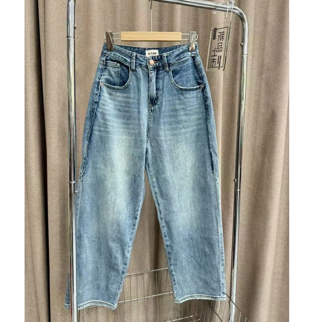 『牛仔裤Y』时尚百搭气质新款高级舒适杂志风牛仔裤8659