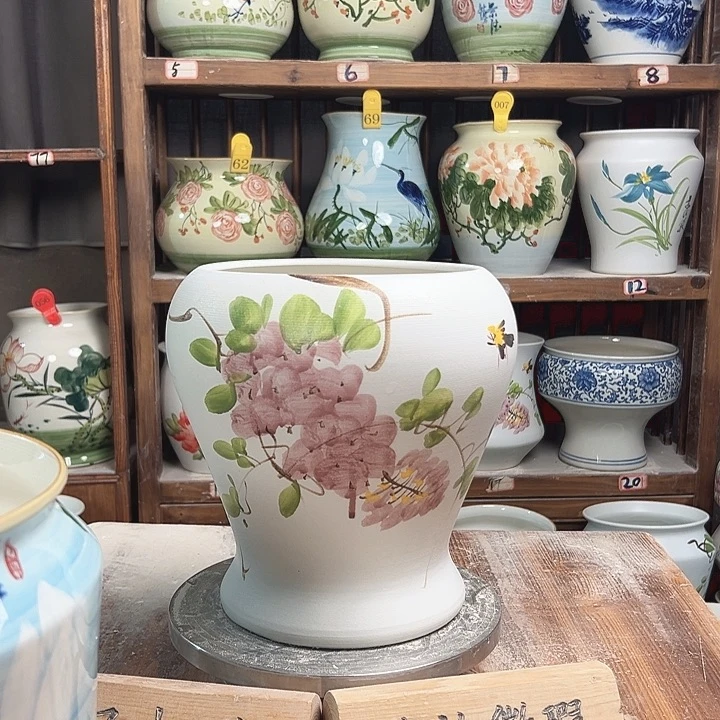 陶瓷鱼尾紫藤新款新款陶瓷陶瓷