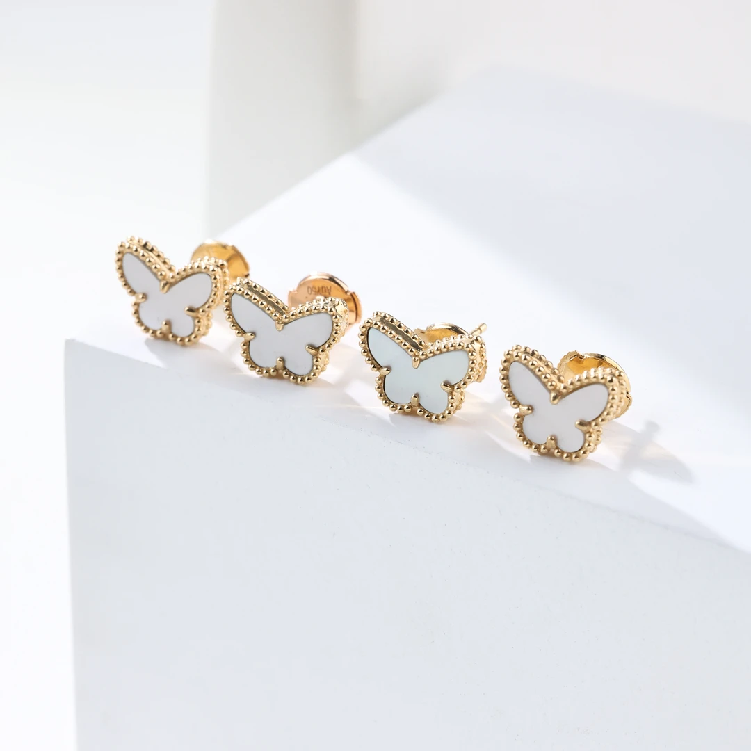 【举石臻选】TA0925-1204-1贝壳耳饰18k（一对/多样性发）Z