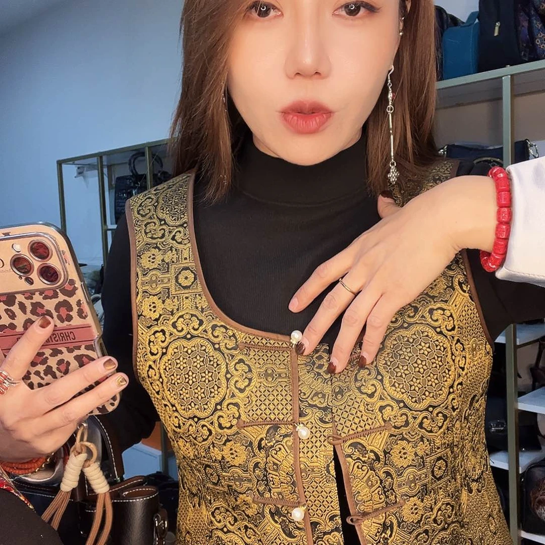 蒙古元素马甲XxL黄色