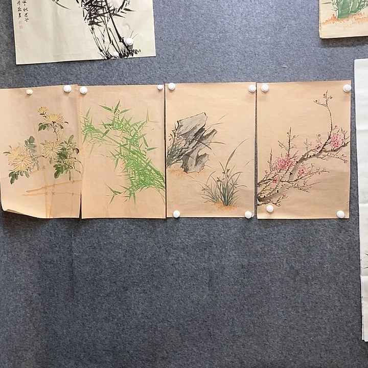 鲸***鲨竖款新中式装饰画