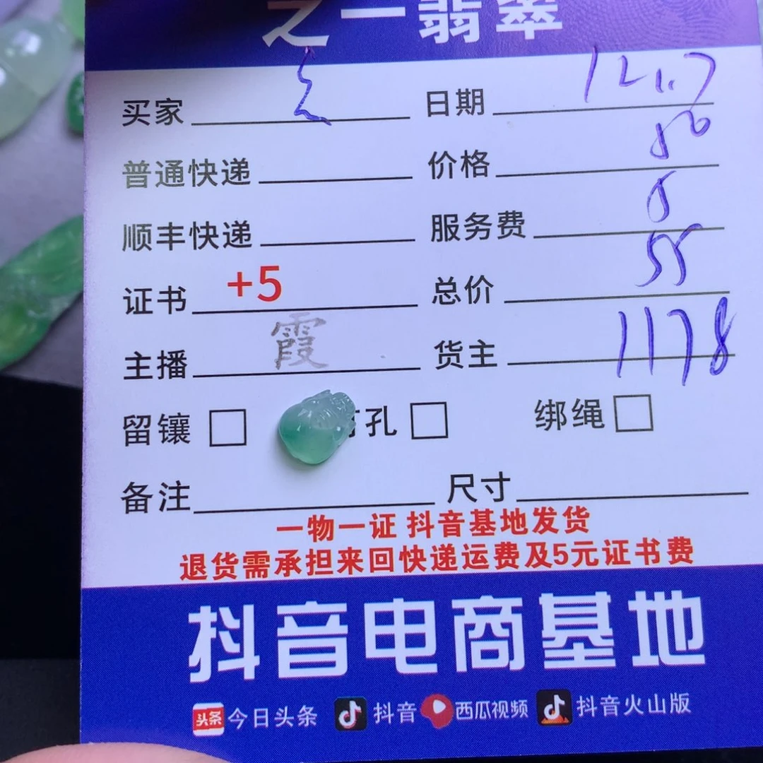 颈饰未镶嵌翡翠玄****G
