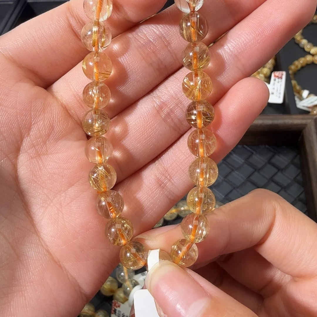 发晶未镶嵌手链天然金发晶