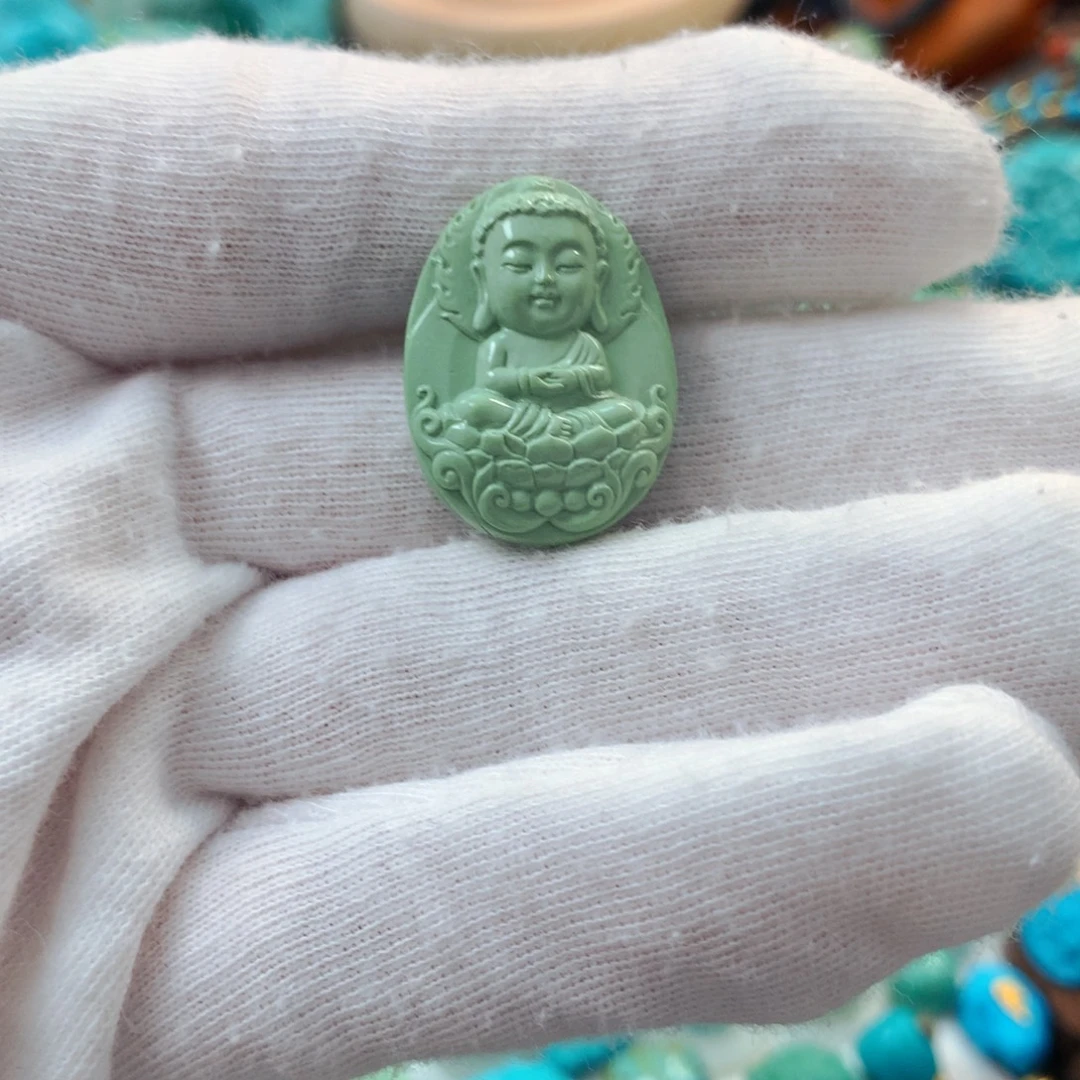 未镶嵌绿松石珠宝半成品