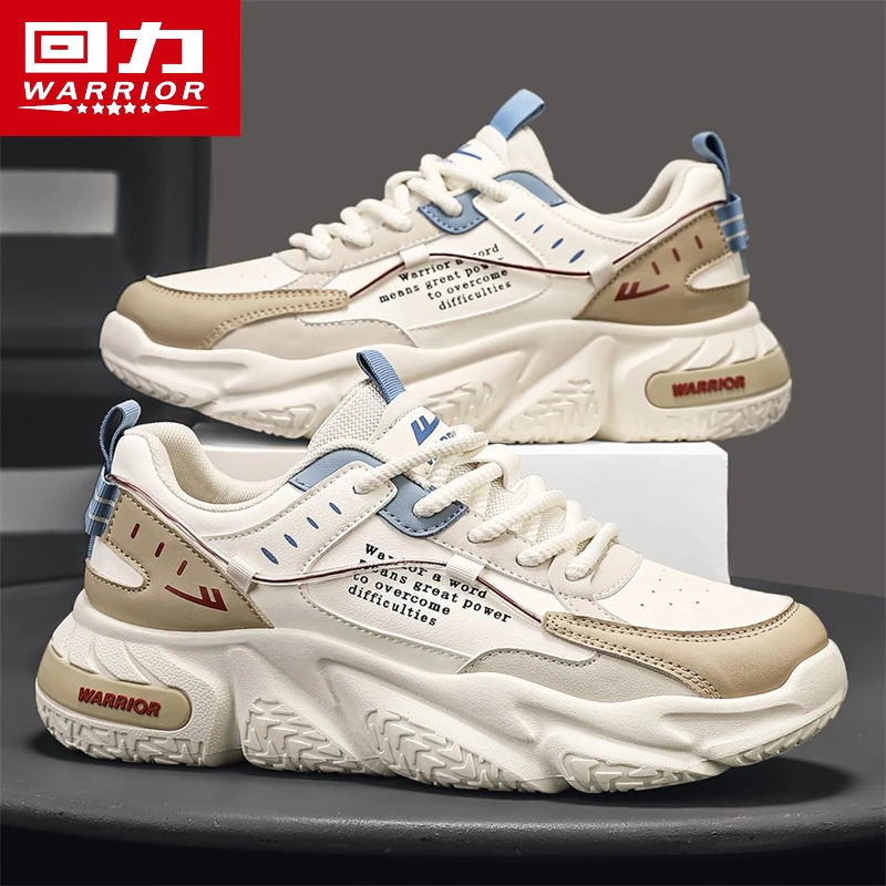 回力跑步运动鞋子男款爆款2025新款时尚百搭休闲鞋冬季厚底老爹鞋
