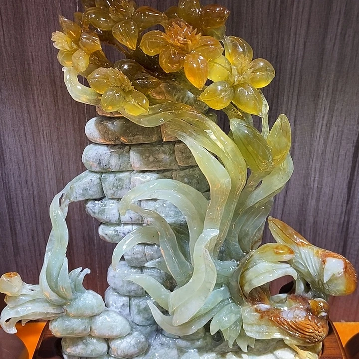 蛇纹石玉（覆膜）合金珠宝奇石