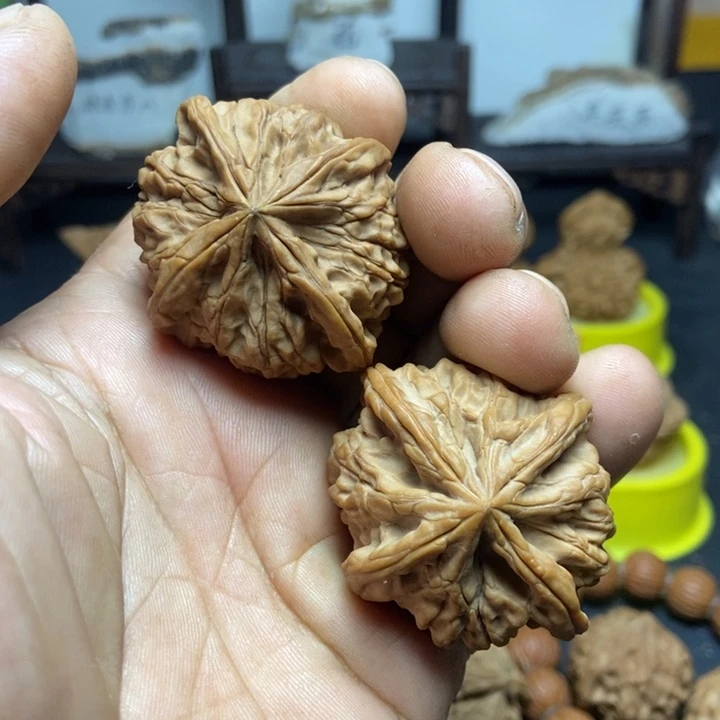 把件文玩核桃玉玺四棱1