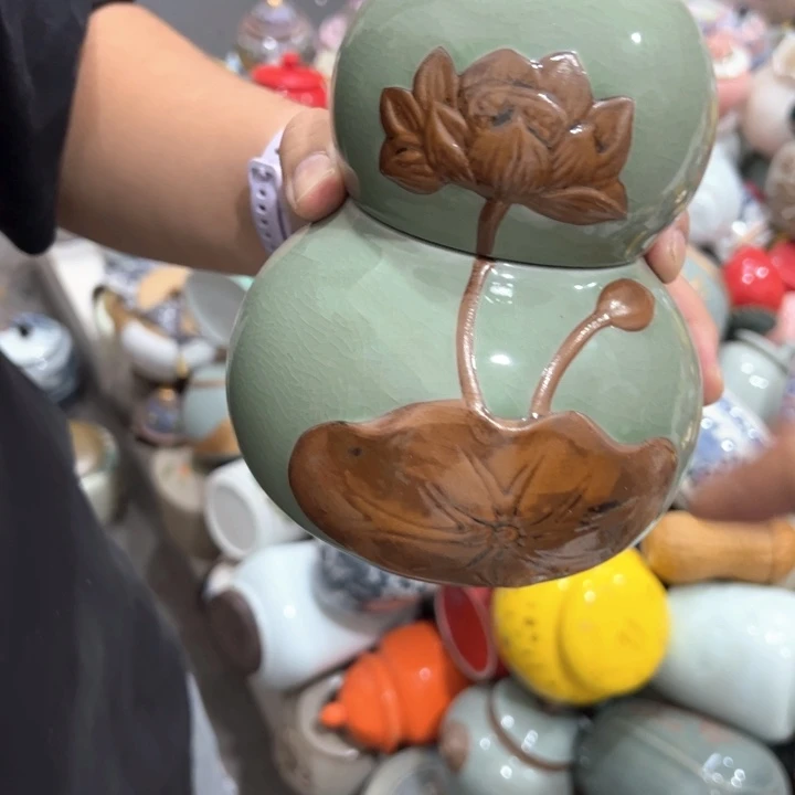 瑕疵福利品陶瓷茶叶罐