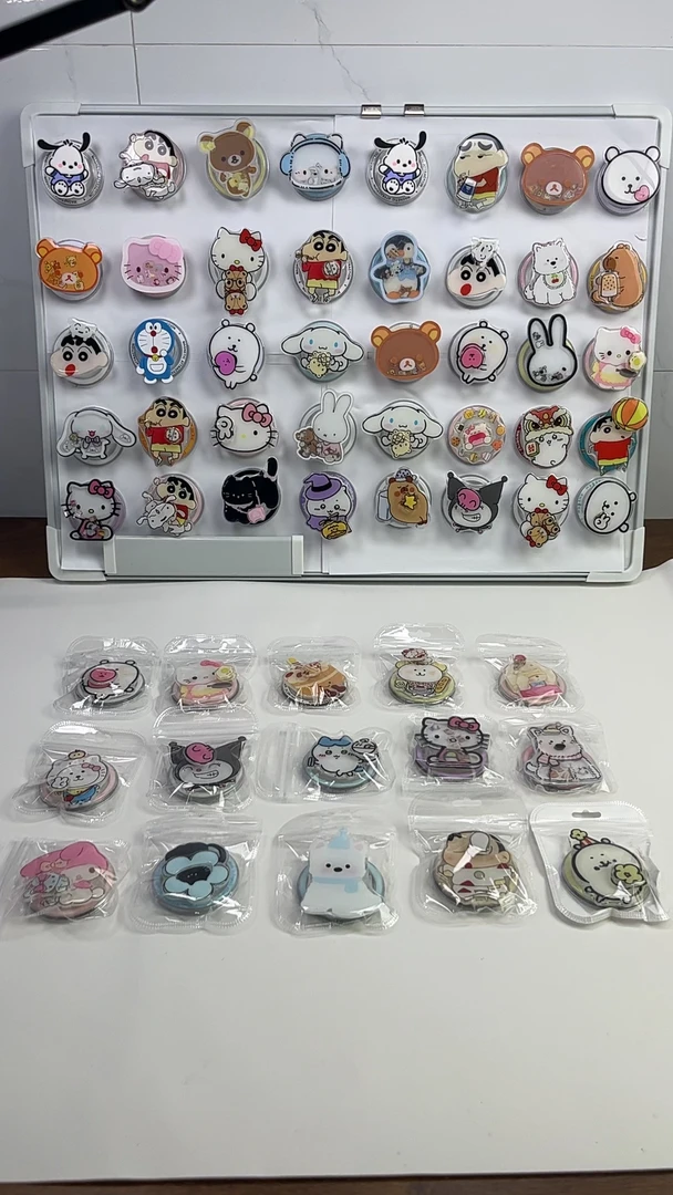 气囊磁吸支架折叠伸缩可爱卡通风手机壳懒人桌面支架