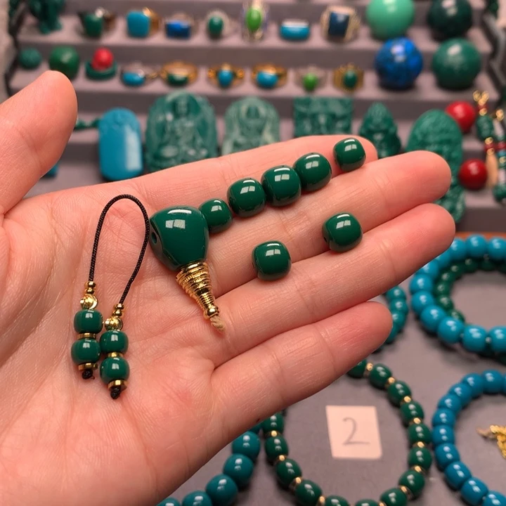 石材H****人老油绿套装