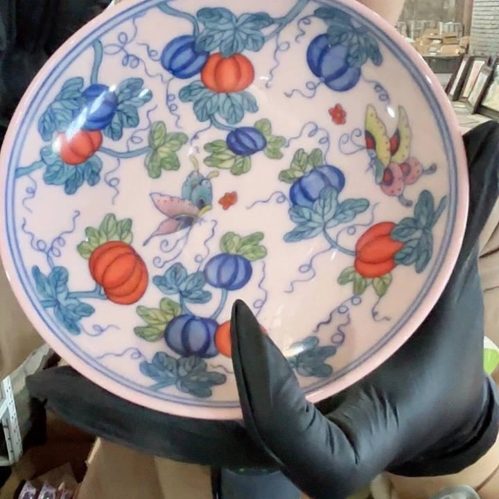 陶其他景德镇高温陶瓷瓜碟画片红希希