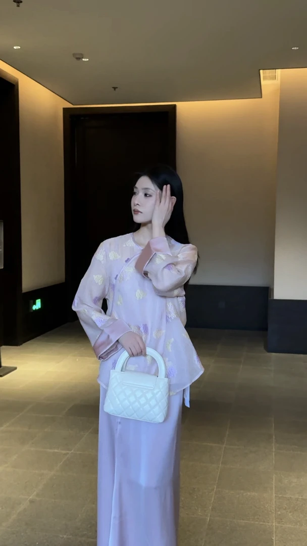 新中式女装中国风禅意上衣清冷高级感斜裁吊带外套裙子三件套