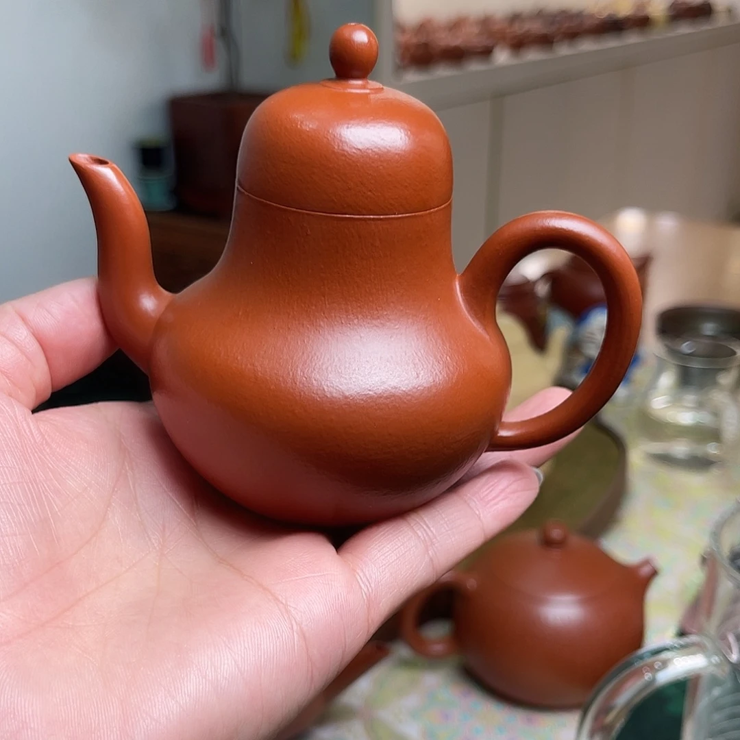 纵***水茶壶紫砂思婷朱泥小紫砂壶