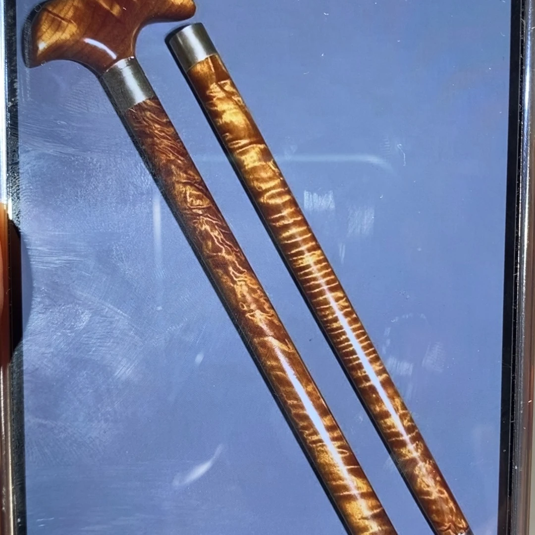 黄***哥金丝楠金丝楠木小叶满纹柺杖