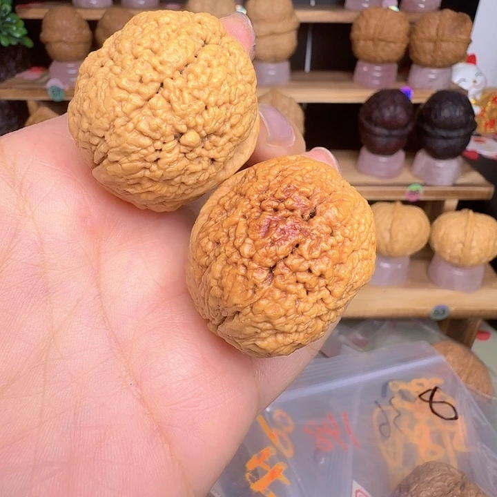 文玩核桃吊坠14号车38尺寸脑纹元宝