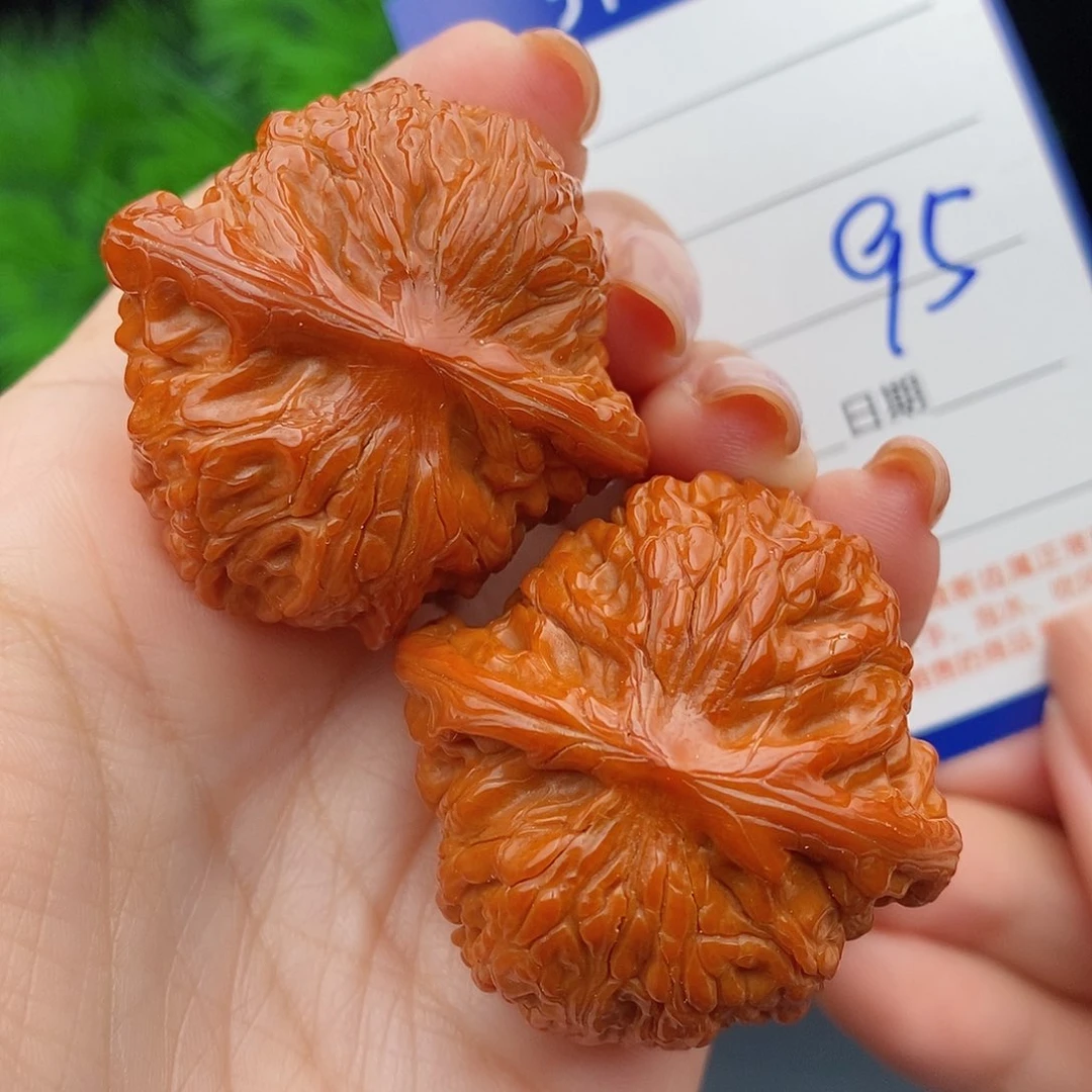 文玩核桃把件40山地磨盘95