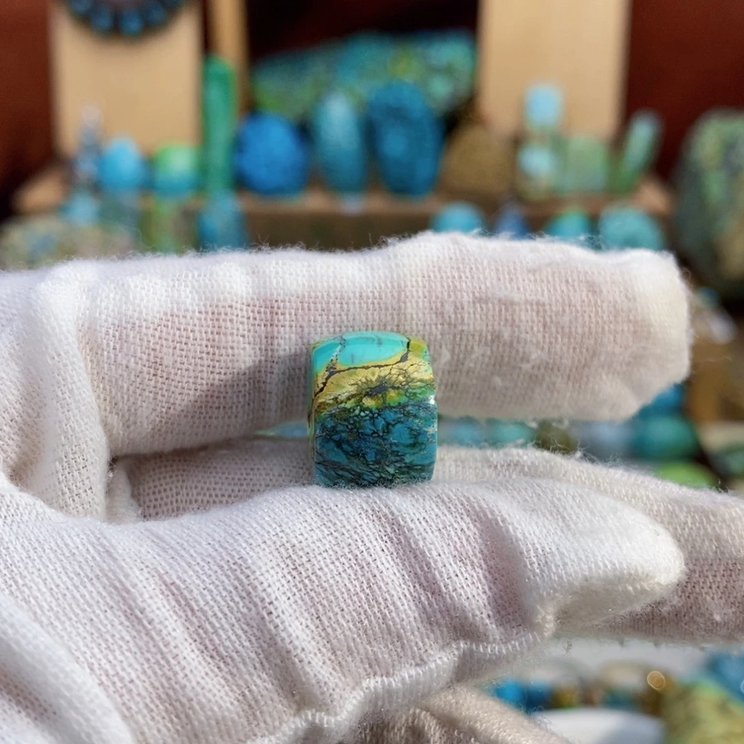 定制绿松石三彩墩子